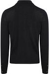 Suitable Cardigan Shirt Merino Navy Product / Achterkant