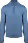 Suitable Merino Half Zip Tröja i Marinblått PU-MRI-HZ-25 241973 Ink Blue 