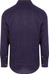 Suitable Skjorte i Navy Linned Product / Achterkant