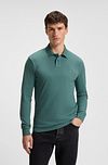 BOSS Passerby Poloshirt Open Green  Model / Voorkant