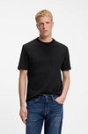 BOSS T-shirt Interlock Zwart Model / Voorkant