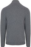 Profuomo Half Zip Pullover Wool Blend Blue Product / Achterkant
