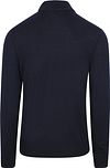 BOSS Turtleneck Genser Avac i Ullblanding Marineblå Product / Achterkant