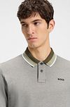 BOSS Polo Grun Model / Detail