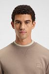BOSS Westart Bluza Taupe Model / Detail