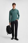 BOSS Passerby Poloshirt Open Green  Model / Voorkant