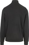 Jersey con media cremallera tonal Lyle & Scott en negro Product / Achterkant