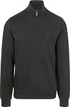 Lyle & Scott Halv zip pullover i tonet sort ML2022TON-Z865