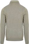 Profuomo Langarm-Poloshirt Luxury Basic Grün Product / Achterkant