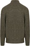 State Of Art Cardigan Structure Melange Marron Product / Achterkant