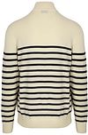 Steppin' Out Half-Zip Trui Breton Stripe Ecru Product / Achterkant