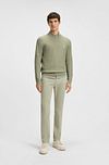 Sweter BOSS Anion jasnozielony Model / Voorkant