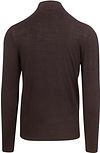 Profuomo Turtleneck Trøje Merino Mørkebrun Product / Achterkant