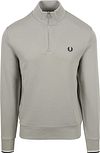 Fred Perry Half Zip Trui Limestone Grijs M3574-R28 kopen | Suitable