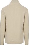 Jersey Half Zip de chenilla No Excess en ecru Product / Achterkant
