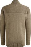 PME Legend Strickjacke Structure Seneca Rock Khaki Product / Achterkant