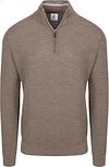 R2 Pullover Half Zip Structured Taupe 134.ZIP.001-042 commander en ligne | Suitable