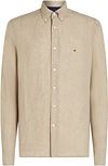 Køb Tommy Hilfiger Skjorte i Linned Sandalwood MW0MW34602-RBT | Suitable