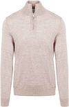 Gør dig klar til at opleve King Essentials’ Michael half-zip pullover i greige merino KM111030003-N018T