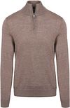 King Essentials The Michael Half Zip Pull Merino Bruin KM111030003-N050T kopen | Suitable