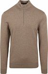 Profuomo Halv lynlås Pullover Luksus Beige PPVJ10013F-F