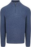 Steppin' Out Half Zip Trui Lamswol Mid Blauw SM1204.0002-2002 kopen | Suitable
