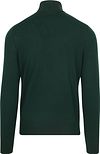 Suitable Pull Col Roulé Merino Vert Foncé Product / Achterkant