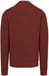 CASAMODA Strickjacke Zip Structure Brique Product / Achterkant