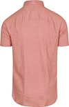 Desoto Short Sleeve Oxford Optics Overhemd Apricot Roze