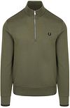 Fred Perry Half Zip Trui Donkergroen Z50 M3574-Z50 kopen | Suitable