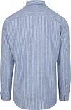 McGregor Chemise Linen Blend Rayures Bleu Product / Achterkant