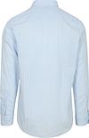 McGregor Shirt Cotton Linen Stripes Light Blue Product / Achterkant