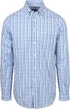 Steppin' Out Extra Lange Mouwen Hemd Ruit Blauw SM232.6001.15-Medium Blue kopen | Suitable