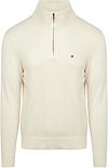 Tommy Hilfiger Half Zip Tröja Essential Off White MW0MW37331-Z00