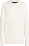 Tommy Hilfiger Pull Cable Off White MW0MW33132-Z00 commander en ligne | Suitable