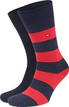 Tommy Hilfiger Strumpor 2 Par Rugby Röd 342021001-085