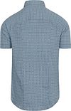 Desoto Short Sleeve Chemise Impression Bleu Aqua Product / Achterkant