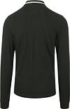 Fred Perry langermet polo i mørkegrønn T50 Product / Achterkant