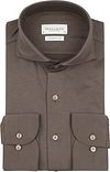 Profuomo Japanese Knitted Overhemd Bruin PPWH30026B-H1 kopen | Suitable