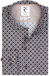 R2 Skjorte Kamelblomsttrykk Navy 130.WSP.063-010