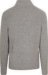 Suitable Half Zip Pullover Boiled Wool Grau Product / Achterkant