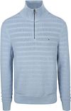 Tommy Hilfiger Pullover Halvzip Struktur Indigo MW0MW39536-C2B