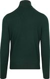 Passerende Merino Højhalstrøje i Mørkegrøn Product / Achterkant