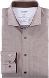 OLYMP Chemise Level 5 24/Seven Marron Pied de Poule 205444-28 commander en ligne | Suitable