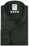 R2 Hemd Dobby Travel Shirt Donkergroen 130.WSP.004-070 kopen | Suitable