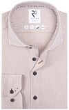 R2 Stickat Resa Skjorta Herringbone Beige 130.WSP.005-045