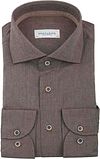 Profuomo Hemd Flanel Bruin PPVH30001D-5 kopen | Suitable