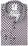 R2 Hemd Twill Leave Print Multicolour 130.WSP.078-087 kopen | Suitable
