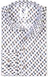 R2 Poplin Overhemd Extra Lange Mouwen Print Multicolor 128.WSP.XLS.068-014 kopen | Suitable