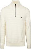 Tommy Hilfiger Pullover Halvzip Struktur Elfenben MW0MW39536-Z00